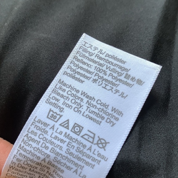 J Crew Quilted Cocoon coat size S‎ black packets winter fall - Picture 5 of 12